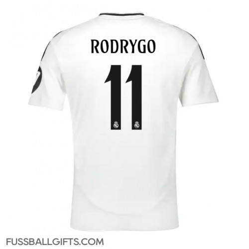 Real Madrid Rodrygo Goes #11 Fußballbekleidung Heimtrikot 2024-25 Kurzarm